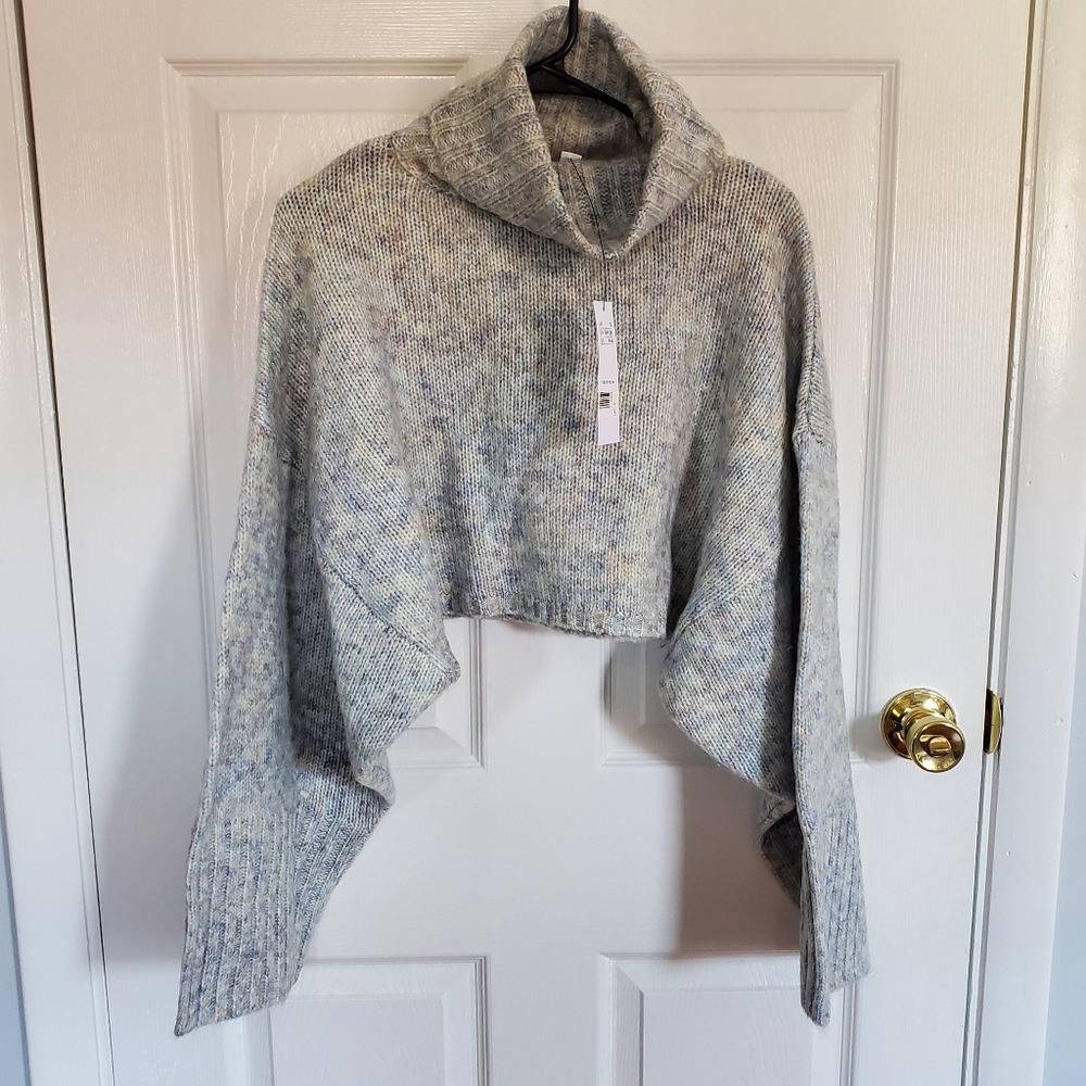 Topshop cropped turtleneck sweater